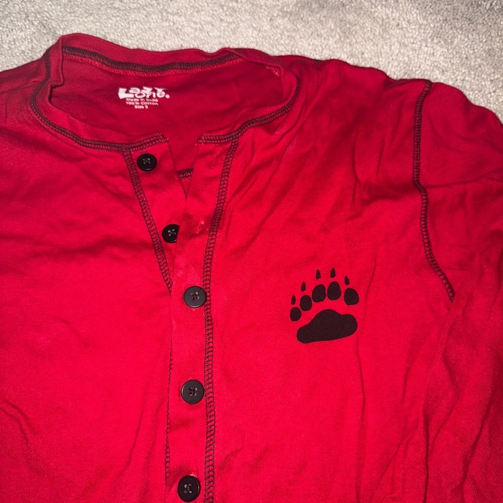 Bear Bum Adult Onesie Flapjack | Small | Red/Black - Picture 4 of 8